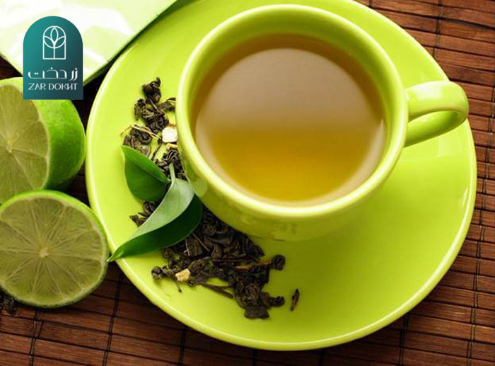 مضرات چای سبز برای کبد -مصرف چای سبز همراه با لیمو ترش