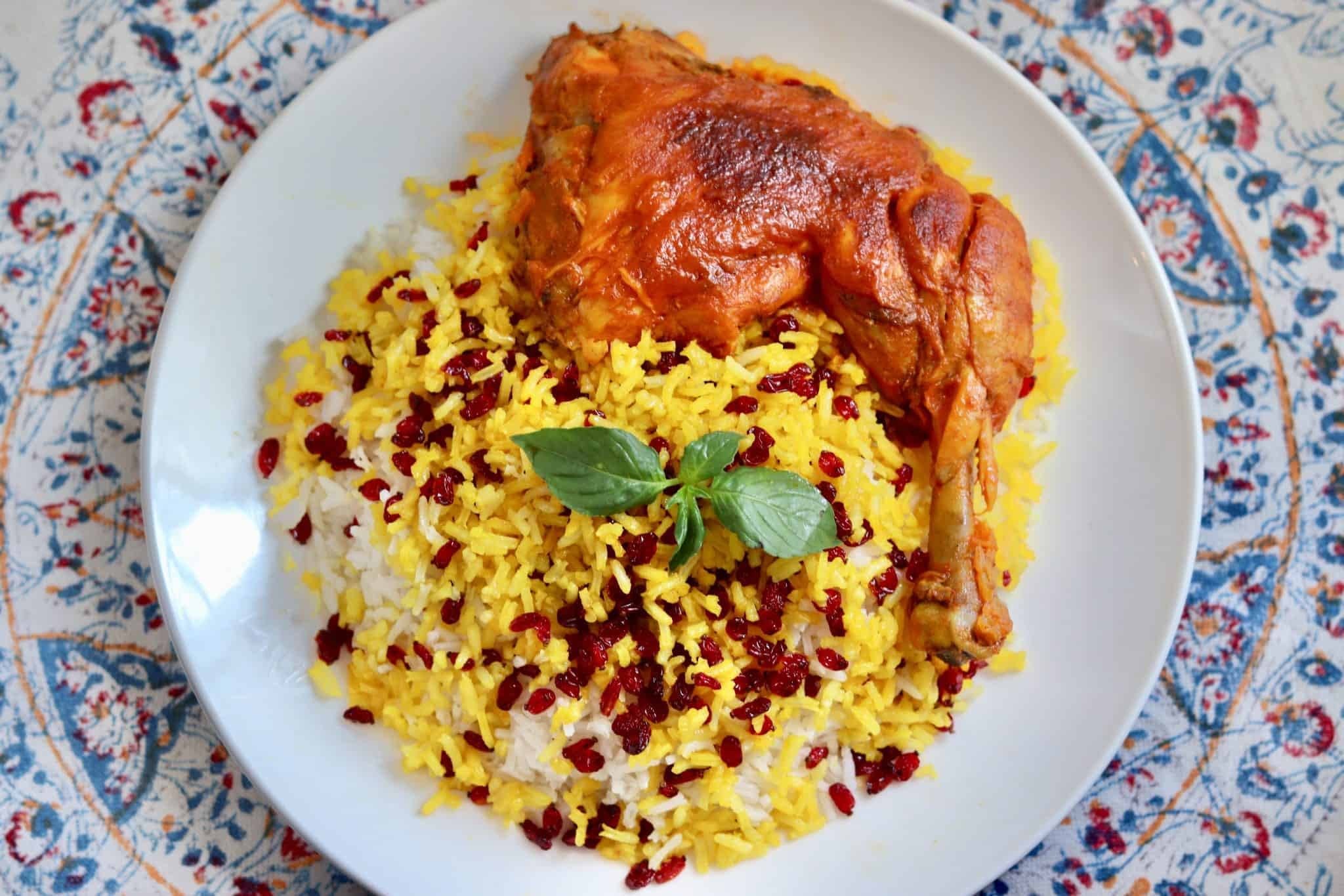غذای ایرانی با زعفران